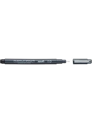 Die Grup 0.1 mm Ince Uçlu Fiber Uçlu Yazı Kalemi - Siyah
