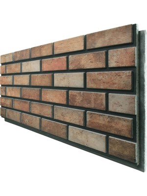 Pan Dekor 5 Adet (3m2) x Tuğla Strafor Dış Cephe Duvar Paneli (DCT-502)