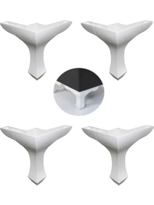 Die Grup Yükseltme Ayağı, Plastik, 14 Cm, 4 Adet