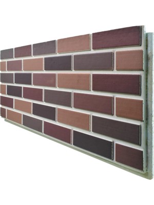 Pan Dekor 5 Adet (3m2) x Tuğla Strafor Dış Cephe Duvar Paneli (DCT-506)