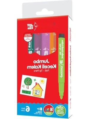 Die Grup Süper Yıkanabilir Jumbo Keçeli Kalem Seti, 6'lı