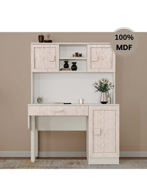Comiet Nilüfer Mdf Kitaplıklı Dolaplı  Çalışma Masası