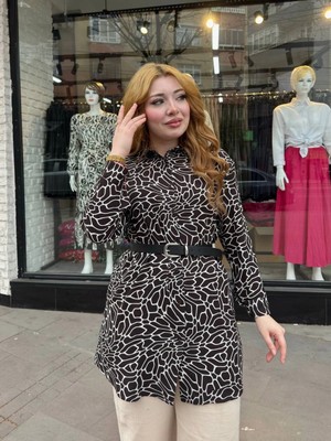 Luord - Store Desenli Tunik Gömlek