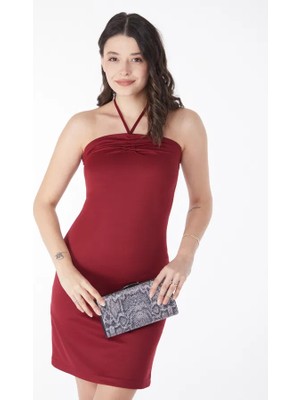 Luord - Store Bağcık Detaylı Abiye Elbise