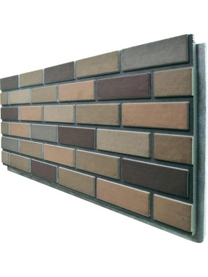 Pan Dekor 5 Adet (3m2) x Tuğla Strafor Dış Cephe Duvar Paneli (DCT-509)