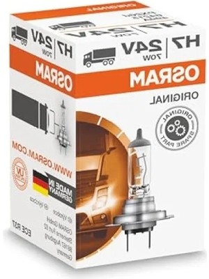 Die Grup 24V H7 70W Güçlü Araç Ampulü