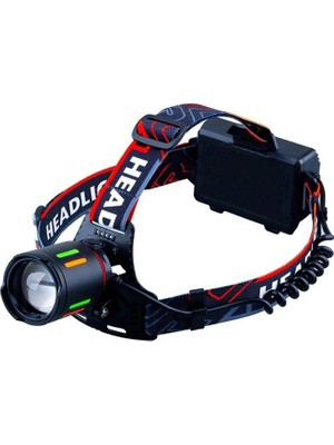 Senka Bedotech Bd-62 10W Tg LED Alüminyum Alaşımlı Zoomlu Type-C Şarjlı Kafa Feneri