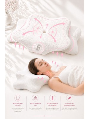 EpiRelax Ortopedik Servikal Boyun Yastığı Boyun ve Omurga Destekli