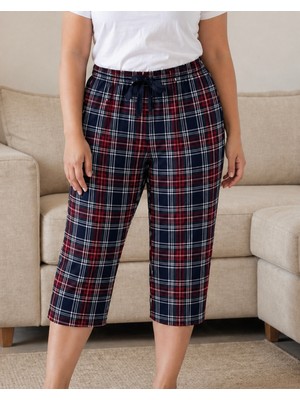 Erse Yumuşacık Premium Modal Dokulu Büyük Beden Kapri Pijama Altı – Nefes Alan, Esnek Lastikli, Rahat Kesim, Gün Boyu Konfor + 🎁 Hediye Çorap
