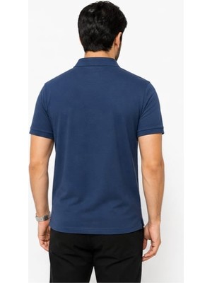 Boss  Fermuar Yaka  Lacivert  Regular Fit Erkek Tshırt