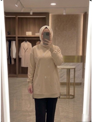 Azram Fashion Kadın Damla Desenli Tunik