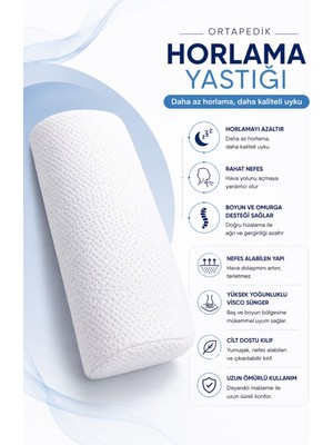 EpiRelax Ortopedik Horlama Yastığı Visco Boyun Destekli Nefes Alabilen Anti Horlama
