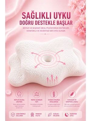 EpiRelax Ortopedik Servikal Boyun Yastığı Boyun ve Omurga Destekli