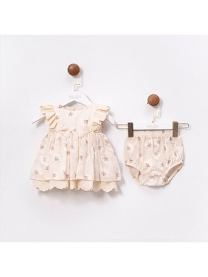 Butik Kız Bebek %100 Pamuklu Alt - Üst 2'li Takım