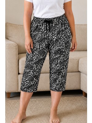 Erse Yumuşacık Premium Modal Dokulu Büyük Beden Kapri Pijama Altı – Nefes Alan, Esnek Lastikli, Rahat Kesim, Gün Boyu Konfor + 🎁 Hediye Çorap