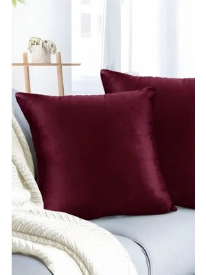 Metinev Studio Design: Minimalist Dokulu Premium Kadife Kırlent
