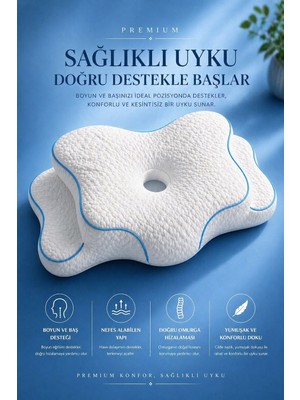 EpiRelax Ortopedik Servikal Boyun Yastığı Boyun ve Omurga Destekli