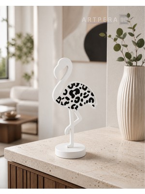 ArtPera 3D Flamingo Dekoratif Biblo | Modern Masa Üstü Obje | Salon Vitrin ve Raf Dekoru