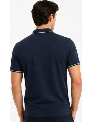 Boss Polo Yaka  Lacivert Regular Fit Erkek Tshırt