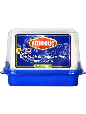 Montreal Altınkılıç 3 Dilim Tam Yağlı Olgunlaştırılmış Inek Peyniri 450 gr