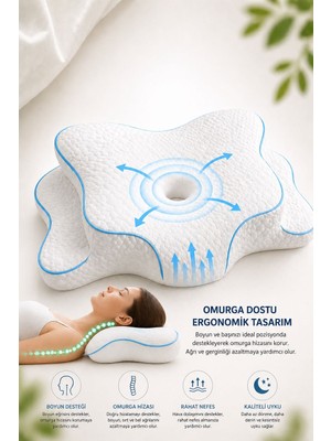 EpiRelax Ortopedik Servikal Boyun Yastığı Boyun ve Omurga Destekli