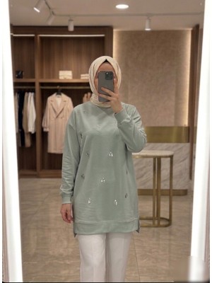 Azram Fashion Kadın Damla Desenli Tunik