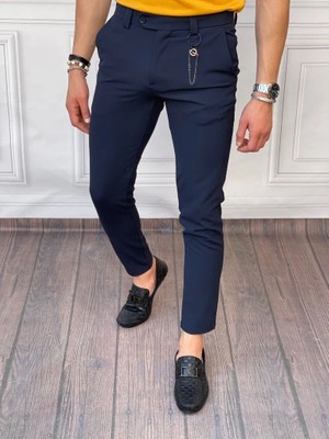 Modefendicom Pamuk Likra Kumaş Slimfit  Kumaş Pantolon