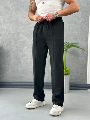 Modefendicom Çizgi Dikişli Baggy Kalıp Jogger Pantolon