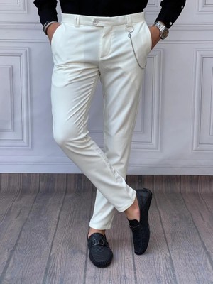 Modefendicom Pamuk Likra Kumaş Slimfit  Kumaş Pantolon