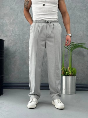Modefendicom Çizgi Dikişli Baggy Kalıp Jogger Pantolon