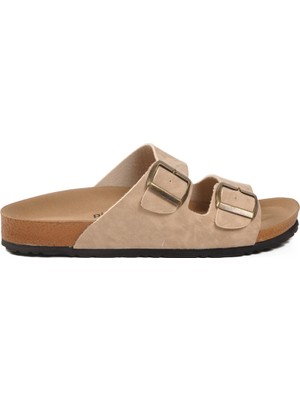 Pierre Cardin Bej Erkek Terlik PC-7543 M