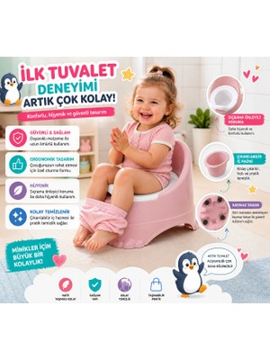 Duman Oyuncak Ergonomik Bebek Lazımlık – Kaymaz Tabanlı, Çıkarılabilir Hazneli Eğitici Tuvalet (3+ Yaş)