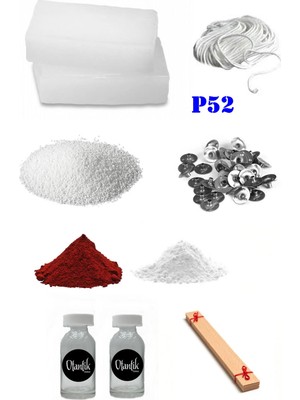 OEM P52 Mum Yapım Başlangıç Seti Evde Mum Yapımı