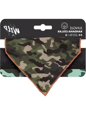 Die Grup Wild Jungle Desenli Bandana Yaka Tasma (S)