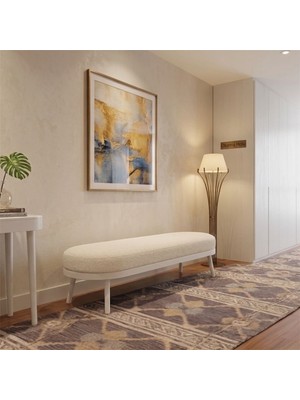 Modern Bench Puf Oturma Alanı Hol Bekleme Alanı 140 cm