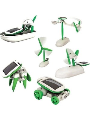 Eco Lounge Güneş Enerjili Robot Oluşturma Seti Solar Kit (6 In 1)