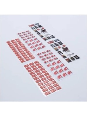 Die Grup 6 Adet Karışık Kabartmalı Yapışkan Sticker Seti
