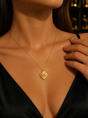 Polen Gold Altınkolye Yonca 5 Dorika
