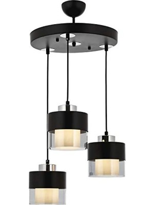Die Grup Metal ve Cam Modern Avize, E27 Soket, 40 cm