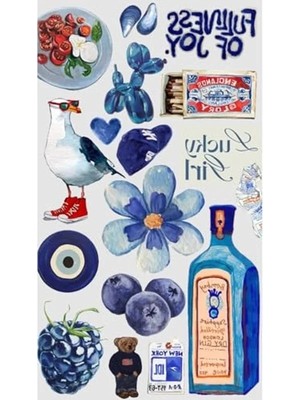 Die Grup Lucky Girl Retro Laptop Tablet Telefon Ajanda Bullet Journal Motor Sticker -Suya Dayanıklı Etiket