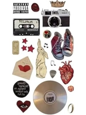 Die Grup Vintage Playlist Sticker Seti, Bullet Journal Için