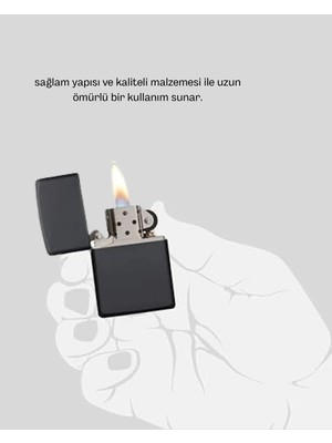 Ronanna Tasarım Metal Çakmak Minimal Mat Yüzeyli ve Şık Görünümlü