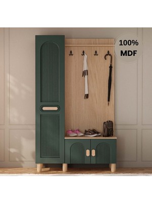 Comiet Begonya Mdf Raflı Askılıklı Portmanto Ayakkabılık