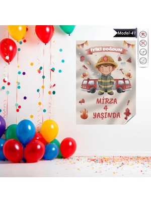 Akıllı Kağıt Statik Tutunma Özellikli Doğum Günü Tablo - Poster Özel Gün ( Model - 41)