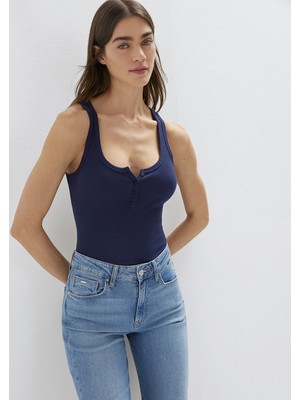 Mavi Basıc Atlet Koyu Denim