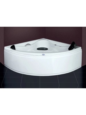 Selika 150X150 Köşe Jakuzi 6 Jetli Motorlu Beyaz (Blower Var)