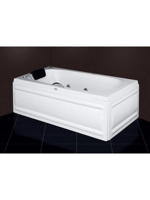 Selika 170X80 Dikdörtgen Jakuzi 6 Jetli Motorlu Beyaz (Blower Var)