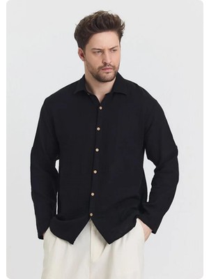 Jack & Jones Heaven 4030 Müslin Yakalı Uzun Kol Erkek Gömlek