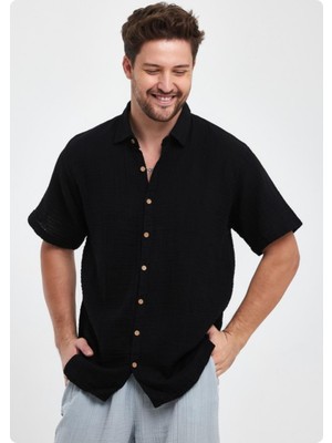 Jack & Jones Heaven 4040 Muslın Yakalı Kısa Kol Erkek Gomlek