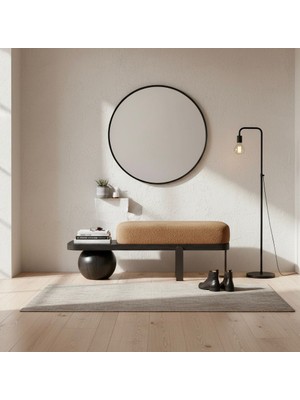 Bench Puf Koyu Kahve Döşemeli
